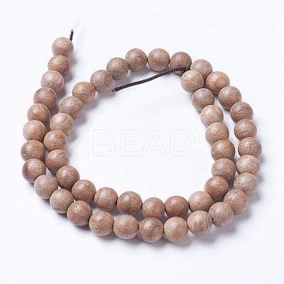Natural Wood Beads Strands WOOD-J001-02-6mm-1
