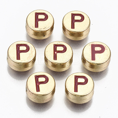 Alloy Enamel Beads ENAM-S122-029P-RS-1