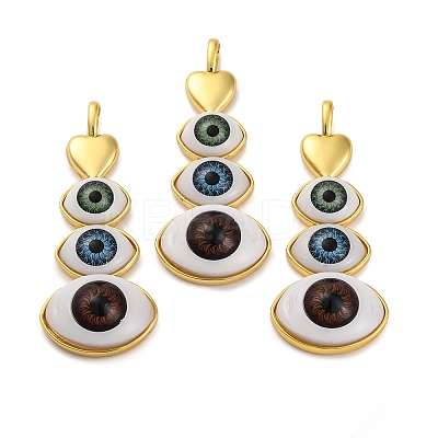 Rack Plating Brass Pendants KK-H510-01G-1