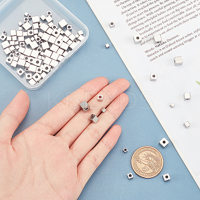 120Pcs 4 Style 304 Stainless Steel Beads STAS-UN0021-05P-1