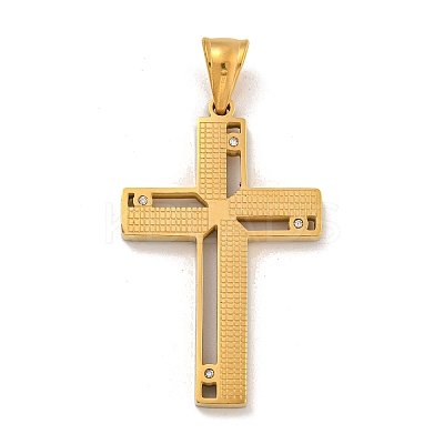 Ion Plating(IP) 304 Stainless Steel Pendants STAS-D110-18G-1