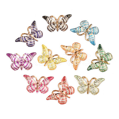 Printed Translucent Acrylic Pendants OACR-T028-17C-1