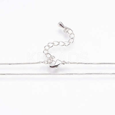 Brass Chain Necklaces NJEW-P222-05P-1