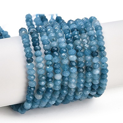 Natural White Jade Beads Strands G-Z069-01W-1