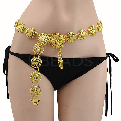 Boho Hollow Flower Alloy Waist Chains WG18C3A-01-1