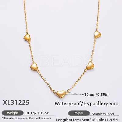 316L Surgical Stainless Steel Link Chain Necklaces for Women FS-WGE9B28-01-1