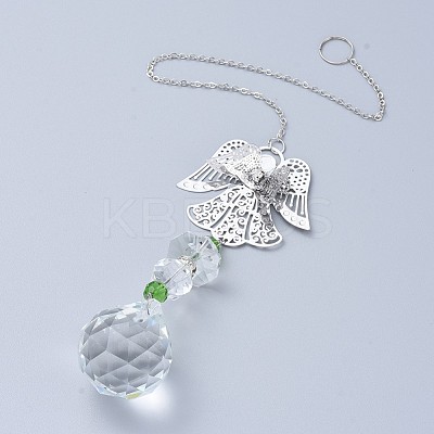 Crystal Ball Chandelier Prism Ornaments Hanging Suncatcher AJEW-I040-11B-1