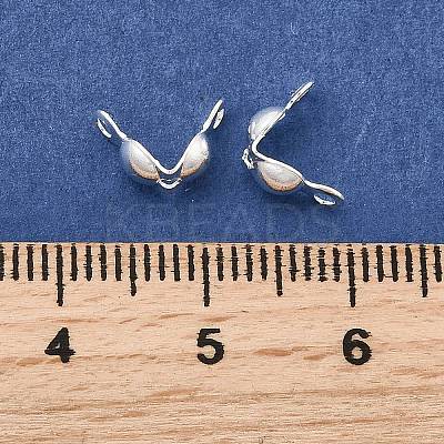 Brass End Bead Tips KK-E248-S-NF-1