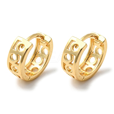 Brass Hollow Hoop Earrings LS-EJEW-M236-01B-G-1
