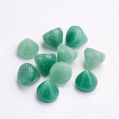 Natural Green Aventurine Cabochons G-P287-B05-1