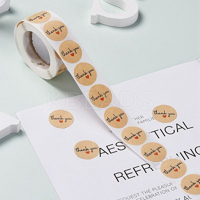 1 Inch Thank You Stickers X-DIY-WH0156-87D-1