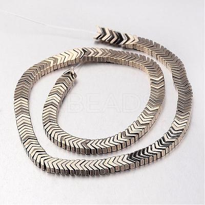 Electroplate Non-magnetic Synthetic Hematite Bead Strands G-F300-19-06-1