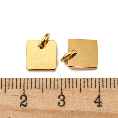 304 Stainless Steel Stamping Blank Tag Charms STAS-L022-181G-1