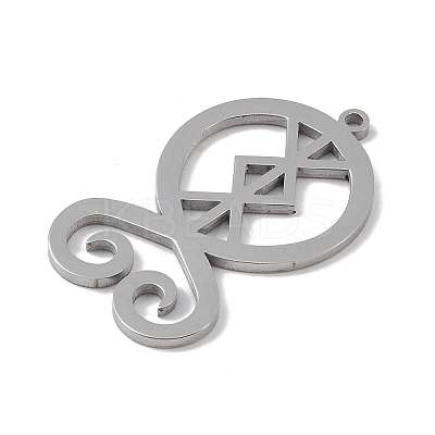 Non-Tarnish 304 Stainless Steel Pendants LS-STAS-B062-09P-1