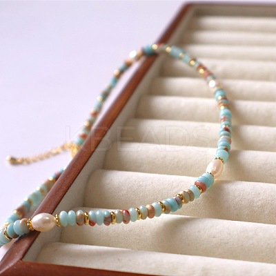 Natural Freshwater Pearl Potato Necklaces FS-WG9BE95-01-1