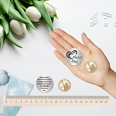 1Pc 304 Stainless Steel Commemorative Coins AJEW-CN0001-43A-1