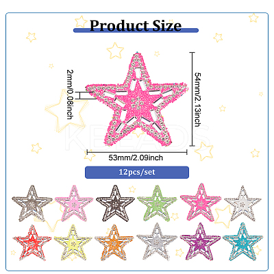 Star Hotfix Rhinestone PATC-WH0001-85-1