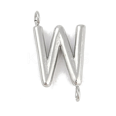304 Stainless Steel Letter Connector Charms LS-STAS-M108-01P-23-1