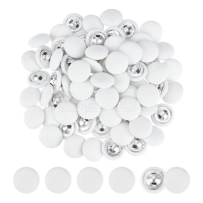 100Pcs Cloth Shank Buttons BUTT-NB0001-72B-1
