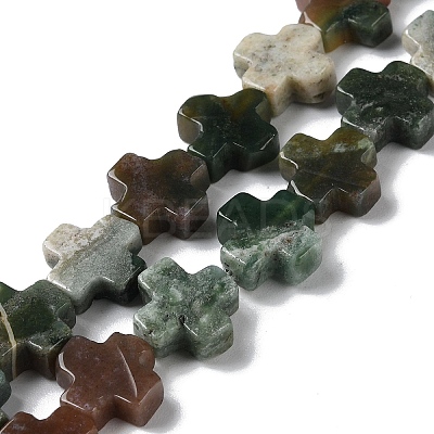 Natural Indian Agate Beads Strands G-M418-B06-01-1
