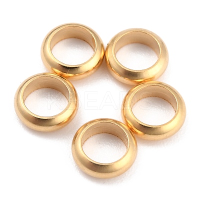 Rack Plating Brass Spacer Beads KK-O139-16E-G-1