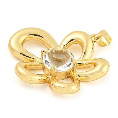 Rack Plating Brass Pendants ZIRC-L100-152G-01-1
