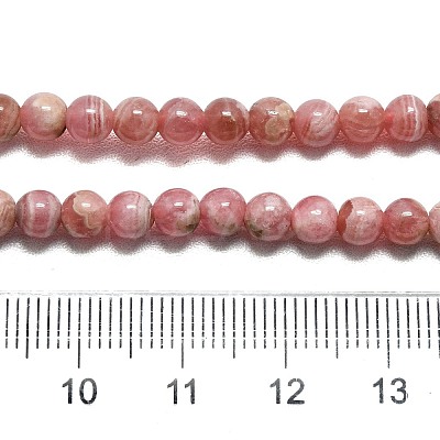 Round Natural Rhodochrosite Bead Strands LS-G-F289-21-4mm-1