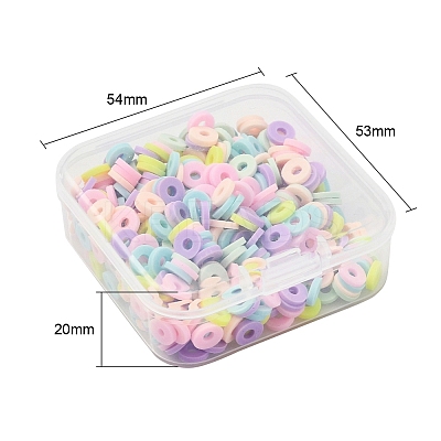 Handmade Polymer Clay Beads Strands CLAY-YW0001-19A-1