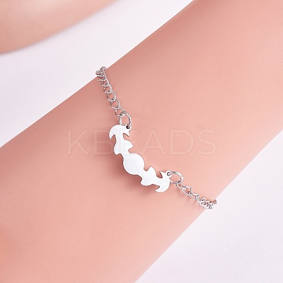 20Pcs 2 Colors 304 Stainless Steel Connector Charms STAS-SZ0003-12-1