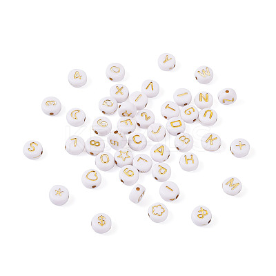 1860Pcs Plating Acrylic Beads PACR-PJ0001-01-1