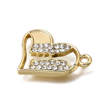 UV Plating Alloy Crystal Rhinestone Pendants RB-CBAD37D-29G-1