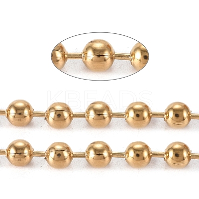 PVD Vacuum Plating 304 Stainless Steel Ball Chains CHS-F009-01H-G-1