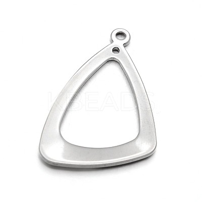 Non-Tarnish Triangle Ring 304 Stainless Steel Pendants X-STAS-N073-20-1
