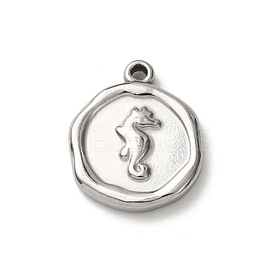 304 Stainless Steel Pendants STAS-I348-02P-03-1