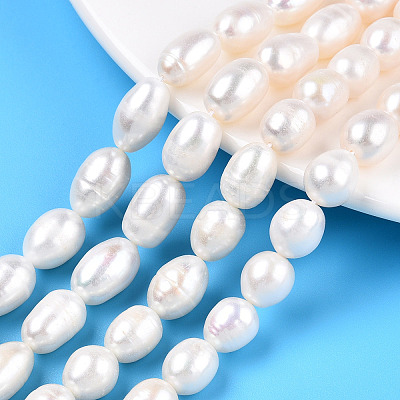 Natural Cultured Freshwater Pearl Beads Strands PEAR-N012-08O-1