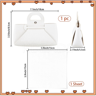 1Pc Imitation Leather Eyeglass Cases AJEW-CN0005-84B-1