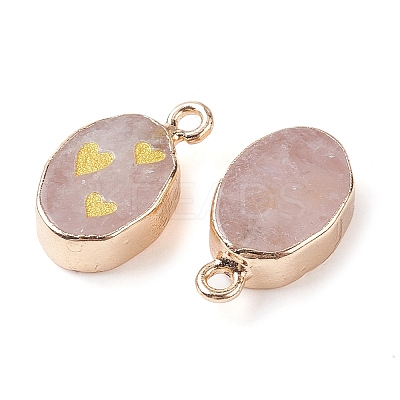 Natural Rose Quartz Pendants G-C102-08D-G-1