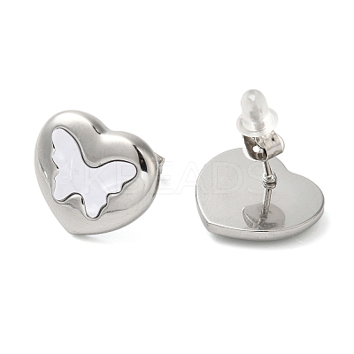 Non-Tarnish 304 Stainless Steel Stud Earrings LS-EJEW-U001-05P-01-1