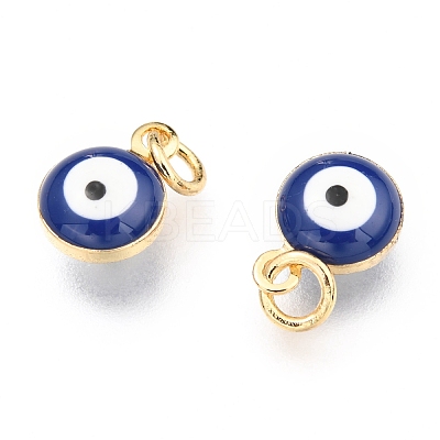 Brass Enamel Beads X-KK-B024-02G-E-1