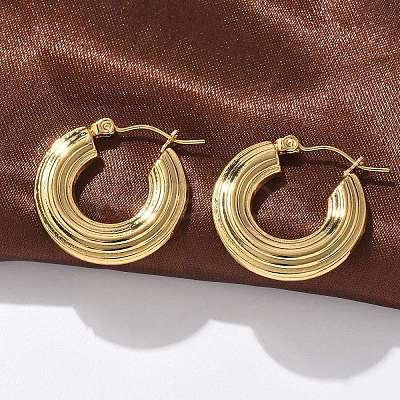 304 Stainless Steel Hoop Earrings for Women EJEW-L296-041G-1