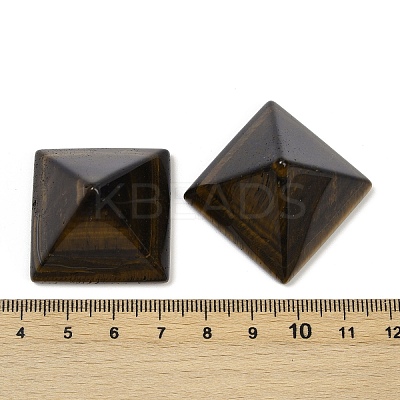 Natural Tiger Eye Orgonite Pyramid Display Decorations G-C186-07E-1