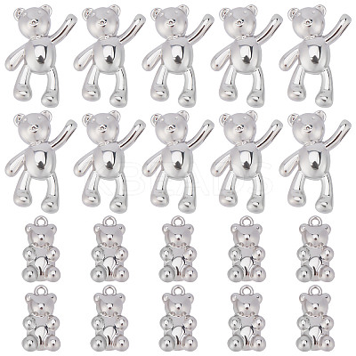 48Pcs 2 Styles Alloy Pendants FIND-SC0003-83-1