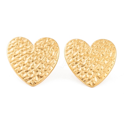 Ion Plating(IP) 304 Stainless Steel Stud Earrings for Women EJEW-L272-029G-02-1