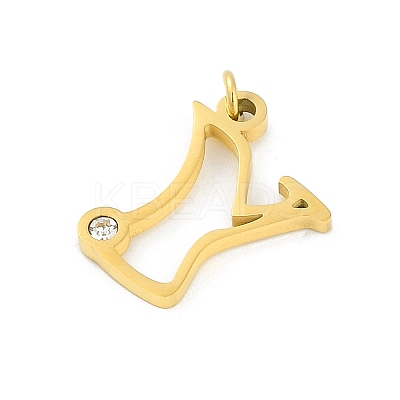 304 Stainless Steel Pendants LS-STAS-R137-01G-Y-1