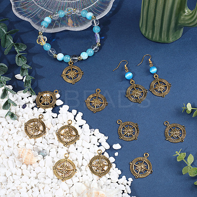 50Pcs Tibetan Style Alloy Pendants FIND-SC0020-97-1