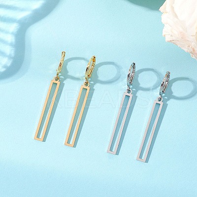 2 Pairs 201 Stainless Steel Leverback Earrings EJEW-JE06912-1