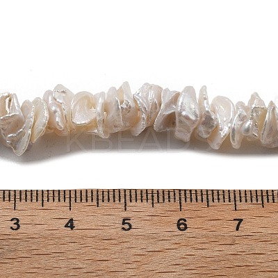Natural Baroque Keshi Pearl Beads Strands PEAR-P064-14A-01A-1