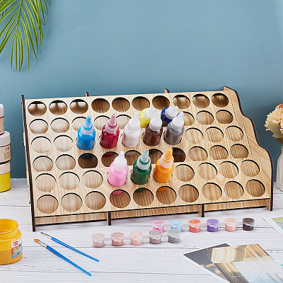 MDF Pigment Organizer Holder Riser Display Racks AJEW-WH0606-86A-1