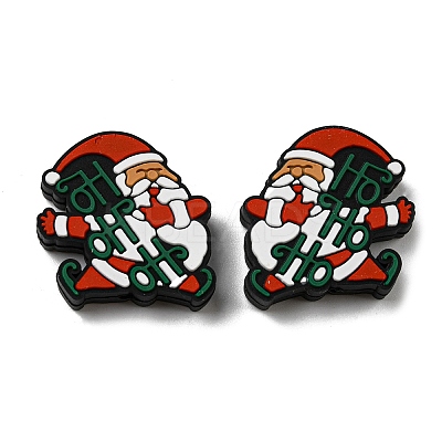 Santa Claus Christmas Food Grade Eco-Friendly Silicone Beads LS-SIL-D001-02-1