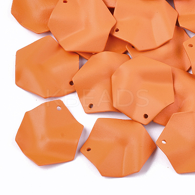 Spray Painted Iron Pendants X-IFIN-S704-11B-1